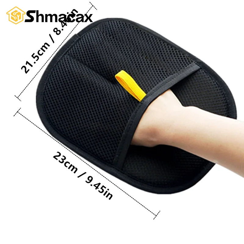 New Pet Grooming Gloves Static Dusting Brush Pet Hair Removal Gloves Remove Double Sided Two-Way Brush Sticky Hair Artifacts