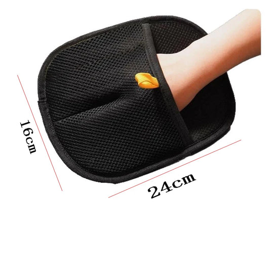 New Pet Grooming Gloves Static Dusting Brush Pet Hair Removal Gloves Remove Double Sided Two-Way Brush Sticky Hair Artifacts